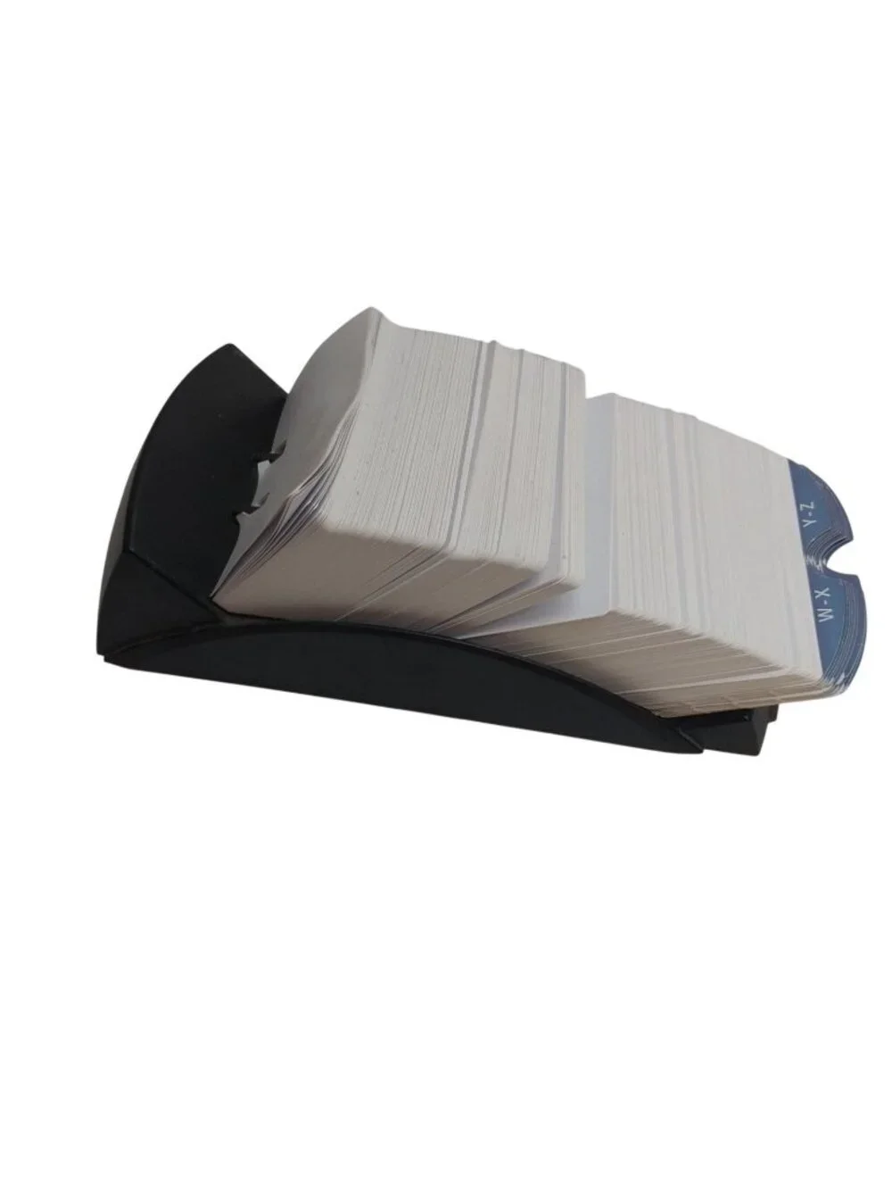 Rolodex Black Rotary Index Card Holder A-Z Dividers Vintage Office Organizer